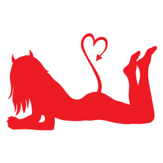 Sexy Devil Girl Sticker