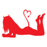 Sexy Devil Girl Sticker