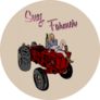 Sexy Farmer On Tractor Sticker