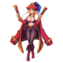 Sexy Hot Beautiful Twin Blaster Pirate anime Girl sticker