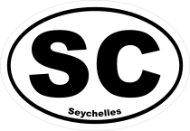 Seychelles Sc Oval Sticker