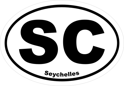 Seychelles Sc Oval Sticker