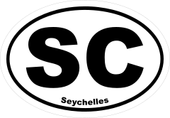 Seychelles Sc Oval Sticker