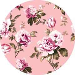 Shabby Chic Vintage Roses Pattern Sticker