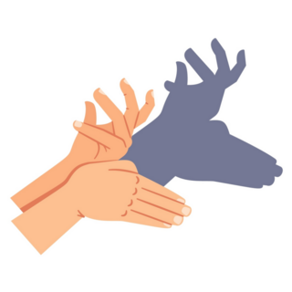 Shadow Puppet Moose Sticker