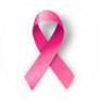 Shadowed Breast Cancer Awareness Pink Ribbon Sticker