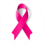 Shadowed Breast Cancer Awareness Ribbon Sticker