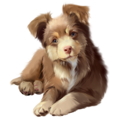 Shaggy Border Collie Sticker