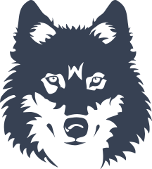 Shaggy Wolf Head Sticker