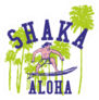 Shaka Hand Sign Aloha Surfer Sticker