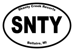 Shanty Creek Resorts Oval Sticker