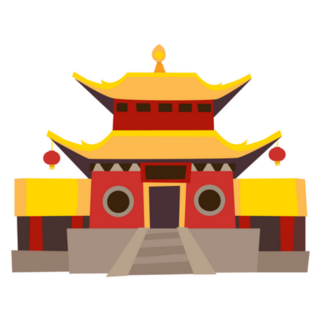 Shaolin Temple Icon China Cartoon Sticker