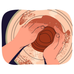 Shaping Clayware Sticker