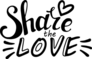 Share The Love Text Sticker