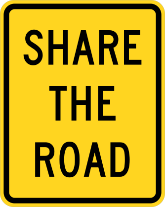 Share The Road Sticker