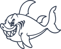 Shark Grinning Sticker