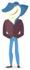 Shark Man With Human Body Sticker