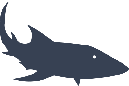 Shark Turning Sticker