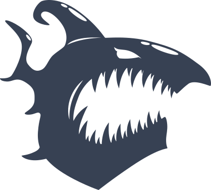 Shark With Big Face Sticker