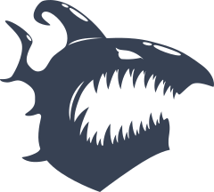 Shark With Big Face Sticker