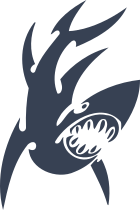Shark With Scary Teeth Sticker