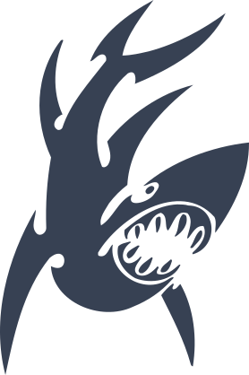 Shark With Scary Teeth Sticker