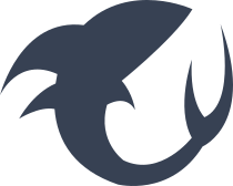 Shark With Thin Pointed Tail Sticker