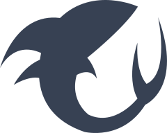 Shark With Thin Pointed Tail Sticker