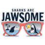 Sharks Are Jawsome California Illustration Sticker