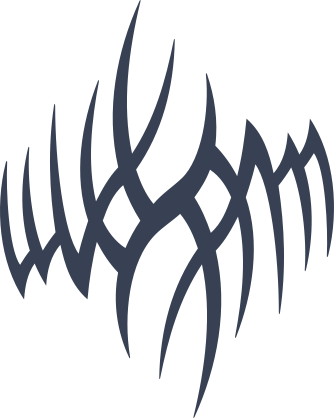 Sharp Gothic Border Sticker