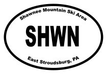Shawnee Mountain Ski Area Oval Sticker