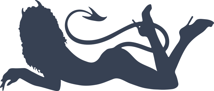 She Devil Laying Down Sticker