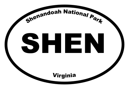 Shenandoah National Park Oval Sticker