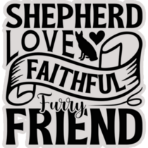 Shepherd Love Sticker
