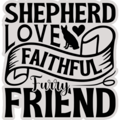 Shepherd Love Sticker