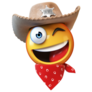 Sheriff Cowboy Emoji Sticker