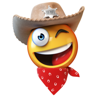 Sheriff Cowboy Emoji Sticker