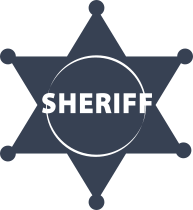 Sheriff Star Badge Sticker