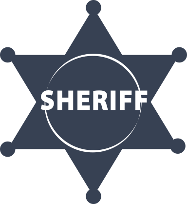 Sheriff Star Badge Sticker