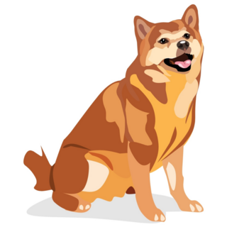 Shiba Dog Detailed Sticker