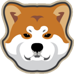 Shiba Inu Brown Sticker