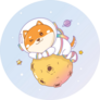Shiba Inu Galaxy Sticker