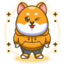 Shiba Inu Mascot Sticker