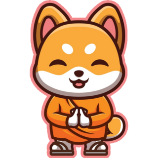 Shiba Inu Monk Sticker