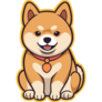 Shiba Inu On Yellow Sticker