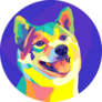 Shiba Inu Pop Art Sticker