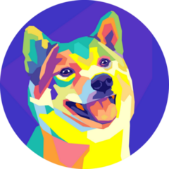 Shiba Inu Pop Art Sticker