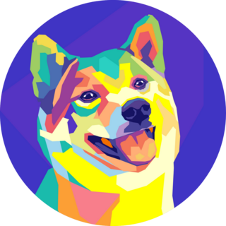 Shiba Inu Pop Art Sticker