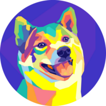 Shiba Inu Pop Art Sticker