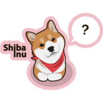 Shiba Inu Question Sticker